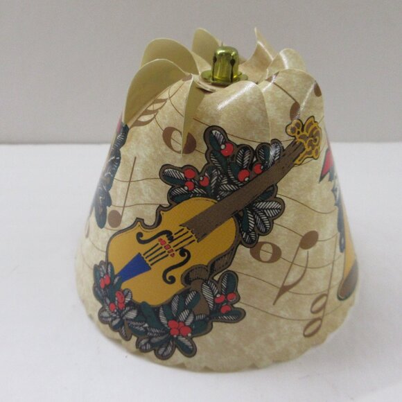 Spin Shades Revolving Spin Lamp Shade Christmas Musical Instruments 1994 Vtg - Picture 9 of 12